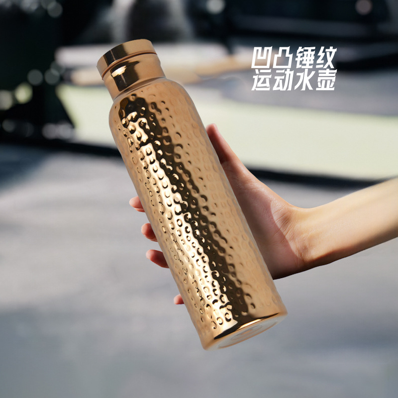 Amazon venta de copper galvanizado taza de aislamiento de agua galvanizado côncava con cepillo de taza de embalaje en inglés pequeña orden personalizada