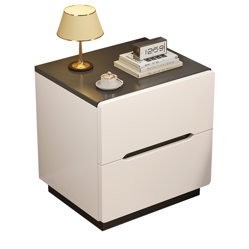 Mesa de cabecera moderna simple doble cabecera de tres cabecera de almacenamiento estante pequeño gabinete bajo gabinete de alquiler de dormitorio