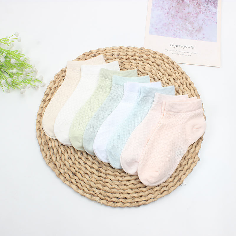 Six-fingered mouse summer children's socks mesh thin cotton plain…