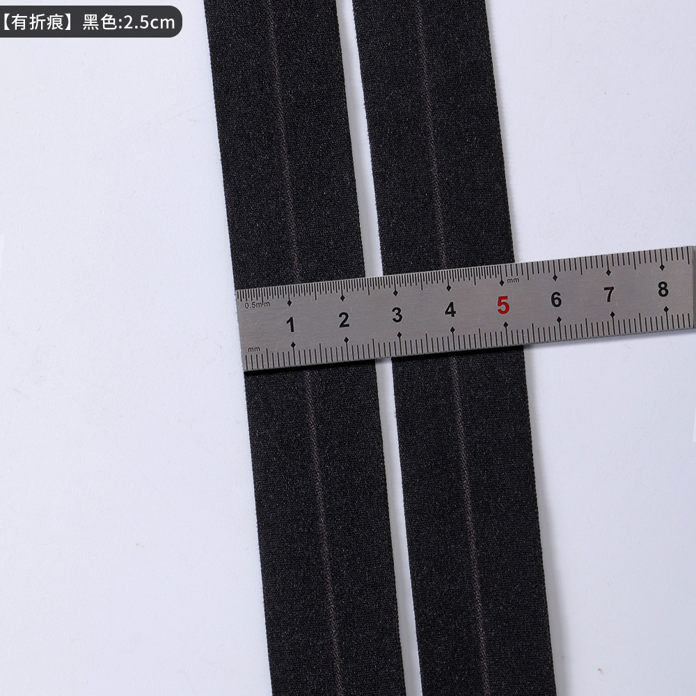 2.5cm * 블랙 * 7070 매트 테두리 밴드 (1000 m/bag)