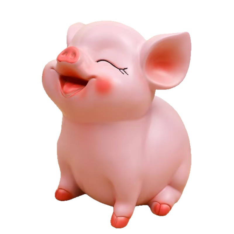El cerdo en línea, la caja de ahorro, la caja de ahorro, juguetes de dibujos animados, juguetes de cerdos, regalos para niños y niñas, decoraciones de escritorio de la sala de estar. image 6