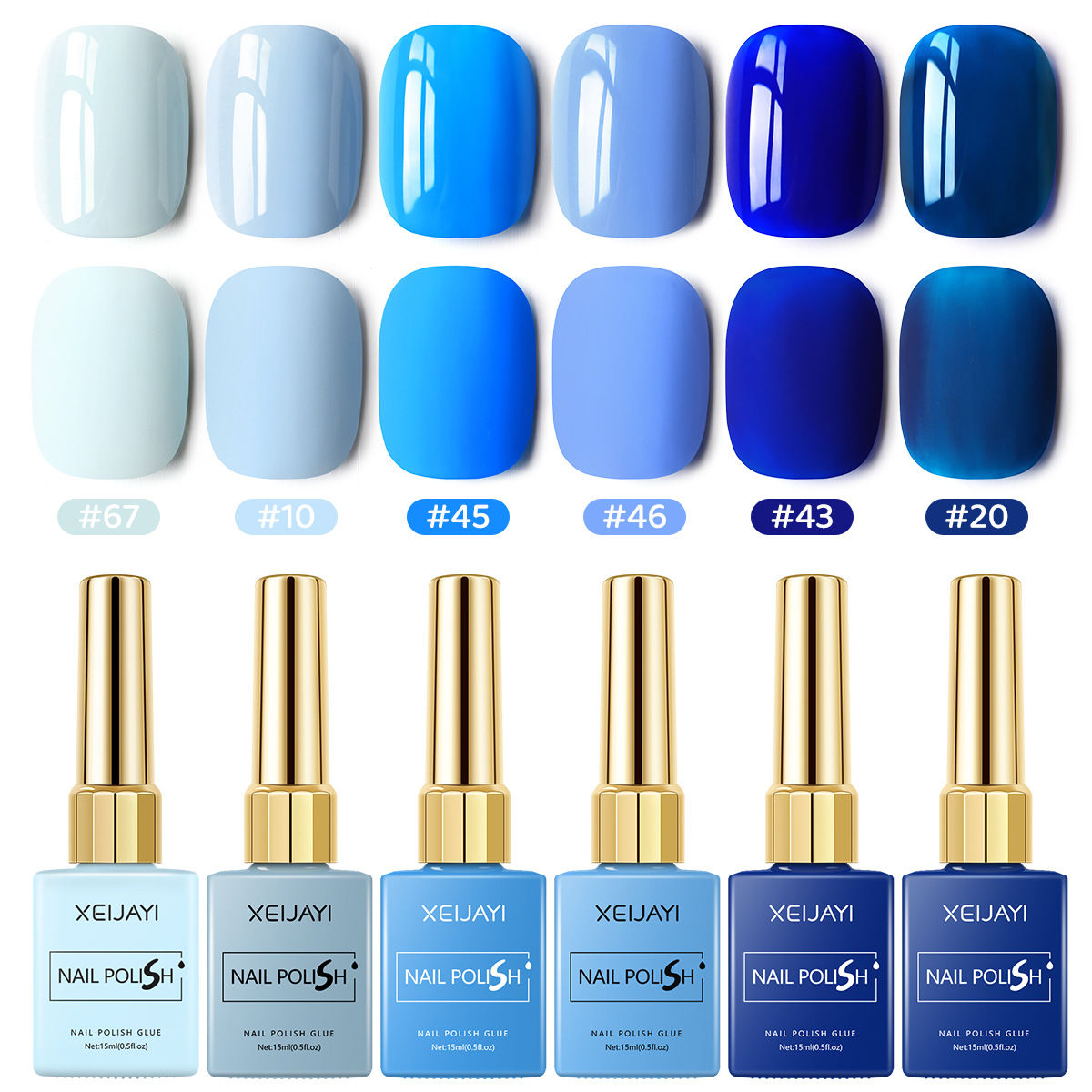 2026 nueva serie azul blanco azul cielo crema azul pegamento de manicura especial para la tienda de uñas image 6