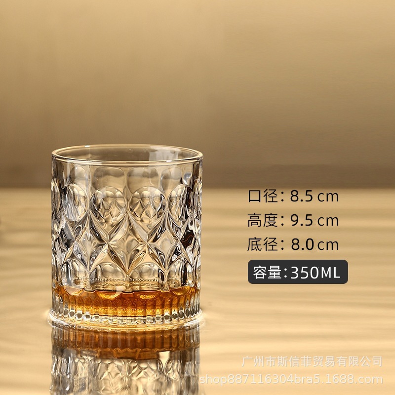 Suministro directo de fábrica de vasos de whisky, vasos de cerveza engrosados, bares transfronterizos, vasos de vino con aroma de cristal de alto valor