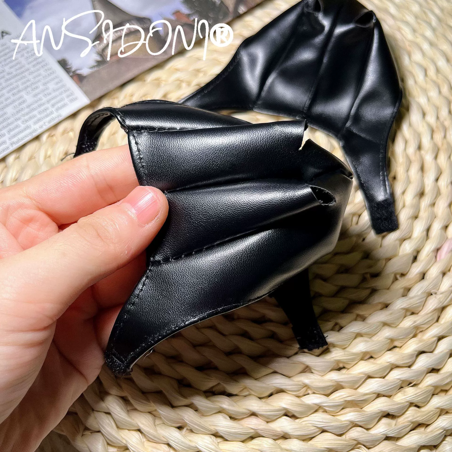 Игрушка декоративные очки солнцезащитные очки Аксессуары для британских пилотов кожаные очки куклы плюшевые аксессуары