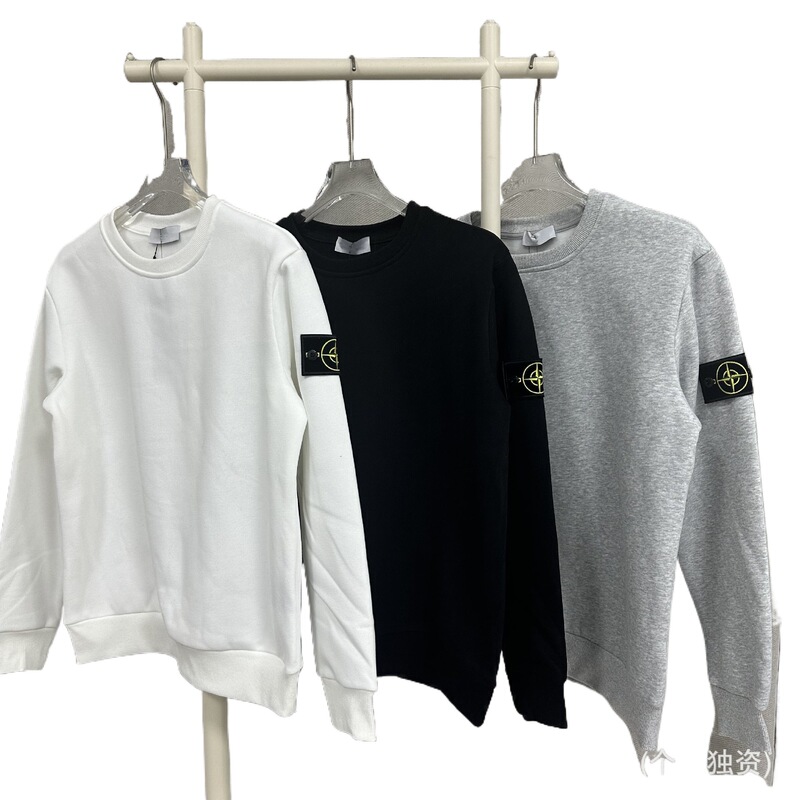 Cross-Border Foreign Trade European and American Trendy St and Stone Basic Style Spring and Autumn Fleece Sweatshirt Unisex Cross-Border Foreign Trade European and American Trendy St and Stone Basic Style Spring and Autumn Fleece Sweatshirt Unisex