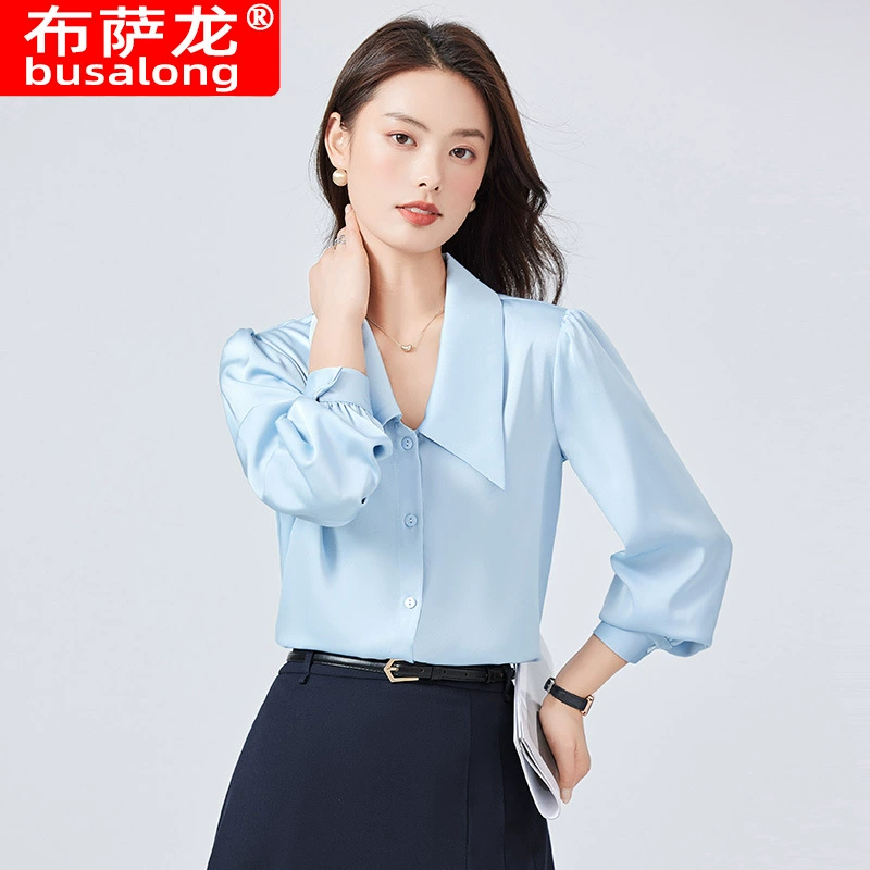 2024 новый стиль буса дракон с длинными рукавами рубашка женская рубашка