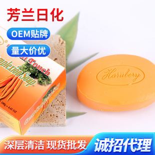 Foreign trade Carrot soap Carrot Complexion soap daily cleaning soap fruit and vegetable fragrance handmade soap