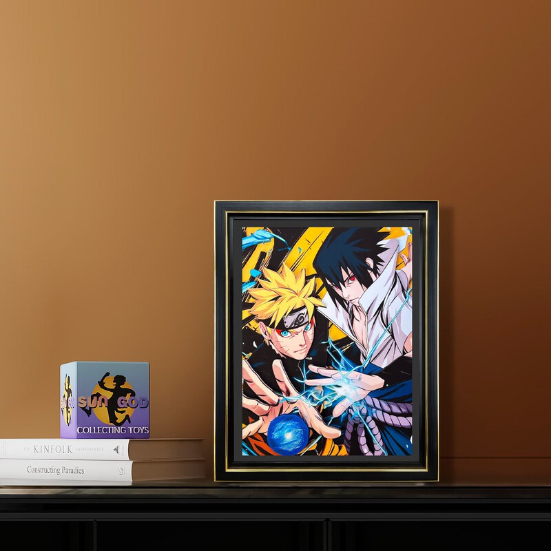 [Factory Direct Sales] 3D Stereo Painting Photo Frame Anime Naruto Naruto Sasuke High-End Decorative Painting Wholesale