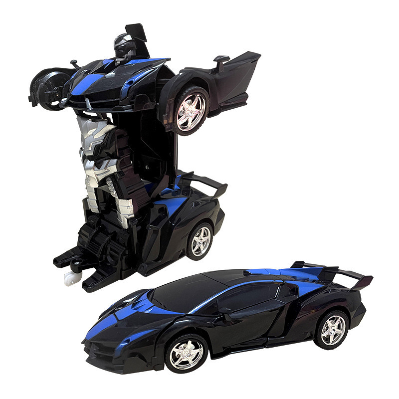 Transfronterizo de un botón de transformación de automóviles de carreras RC inalámbrico coche de control remoto juguetes para niños explosión de la red comercio exterior al por mayor