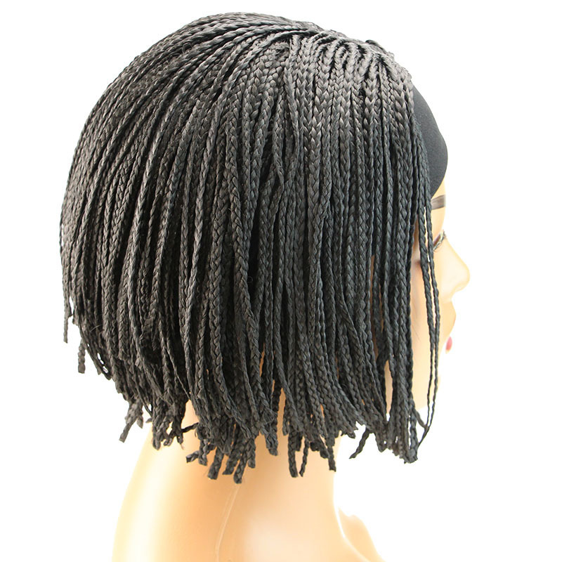 工場在庫アフリカ巾着三つ編みボブヘッドアイスリボンヘアセットボブヘッドバンド三つ編みウィッグ|undefined