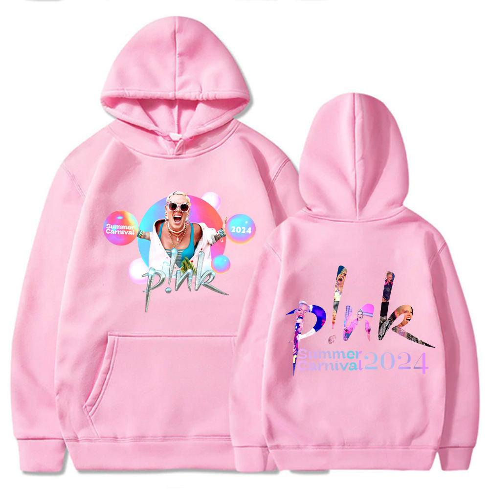 Pink Singer Tour 2024 Hoodies Men Fashion Rapper P! Nk SUMME