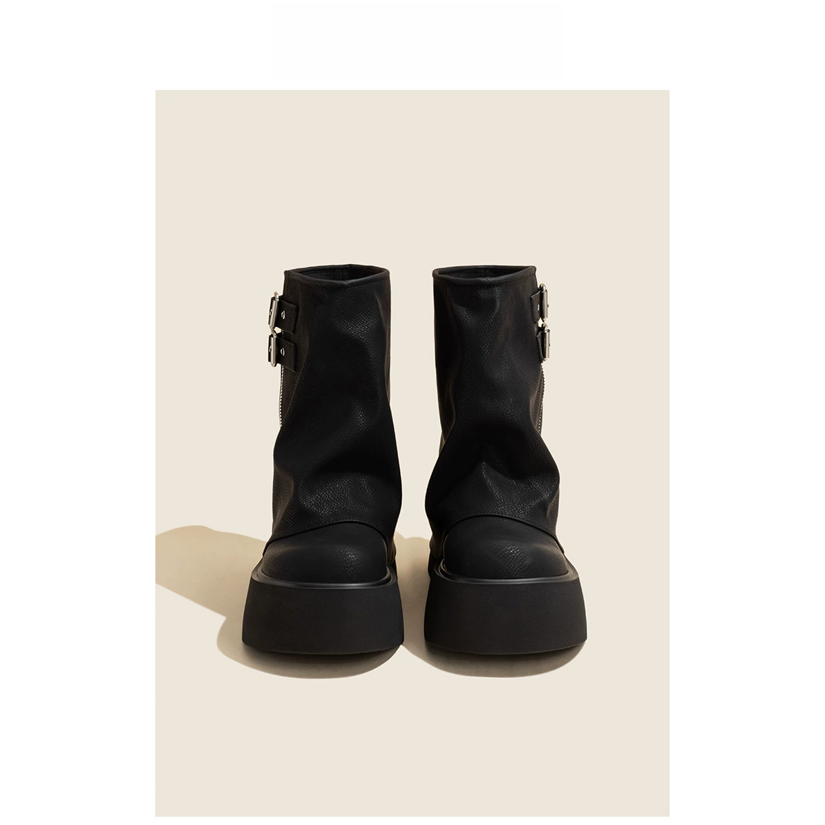 Ботинки-анкл (Martens) платформенные с эффектом high‑low, для подростков, размеры 35–40