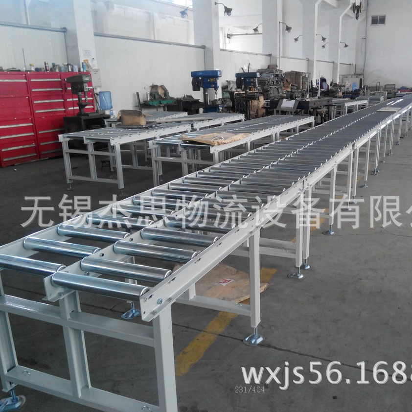 【专业品质】交错排列辊道输送机 算盘式滚筒输送机 无动力 辊道