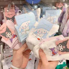 Sanrio cinnamon dog socks for women Korean version sweet Japanese cartoon cute mid-calf women's socks ins versatile Kuromi