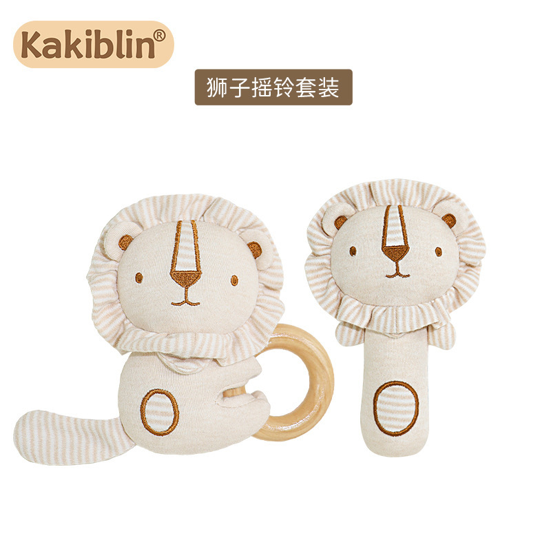 Kakiblin bebé sonajero traje bebé puede morder algodón orgánico recién nacido Luna Llena regalo calmante juguete