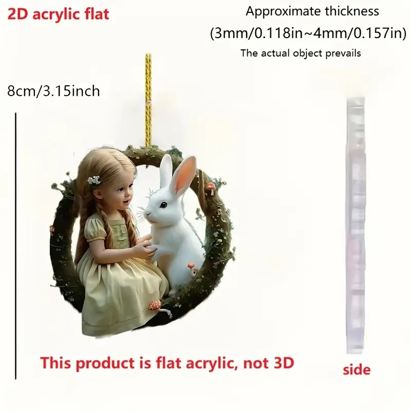 Material acrílico plano para automóviles accesorios de mochila decoración para el hogar