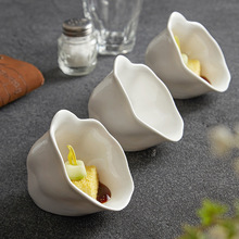 陶瓷花朵点心碗酱料碟调味碟子酒店餐厅创意异形特色前菜碟凉菜碗