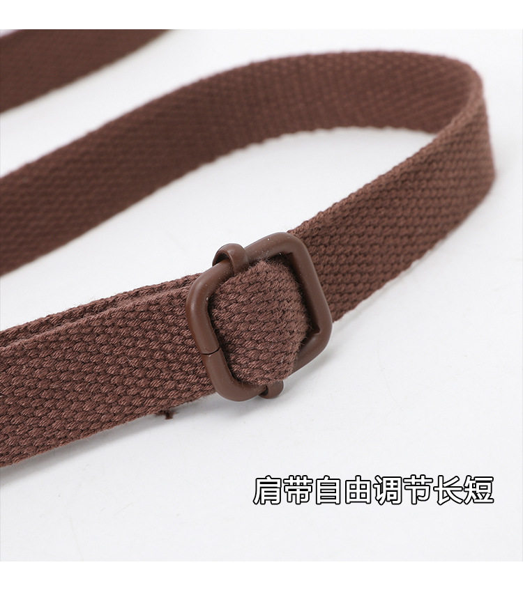 Túi đeo chéo nữ cỡ lớn thiết kế tối giản phong cách Hàn Quốc, chất liệu nylon nhẹ, nhiều ngăn tiện dụng — Cây trumpet xanh, Hồng Trumpet, Màu cà phê Trumpet, Trumpet xanh đậm chi tiết 10