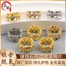 18K�~僽�߱�ɫ��ʯ��Ƭ��׻�߅����diy�ֹ�ˮ�������Ʒ���