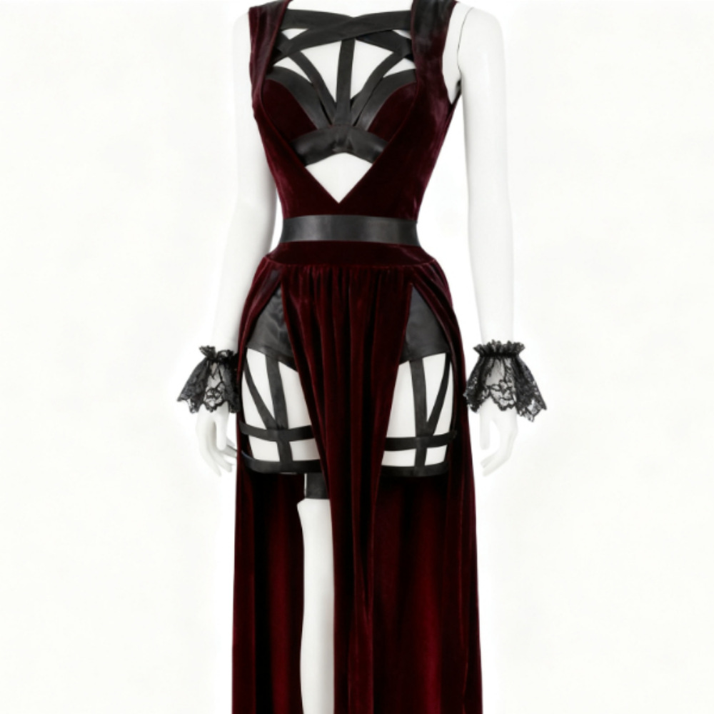 European and American Style Sexy Lingerie with Straps, Sexy Dress with Breast Pads, Beautiful Gauze Skirt with Vest 2025 New Explosion