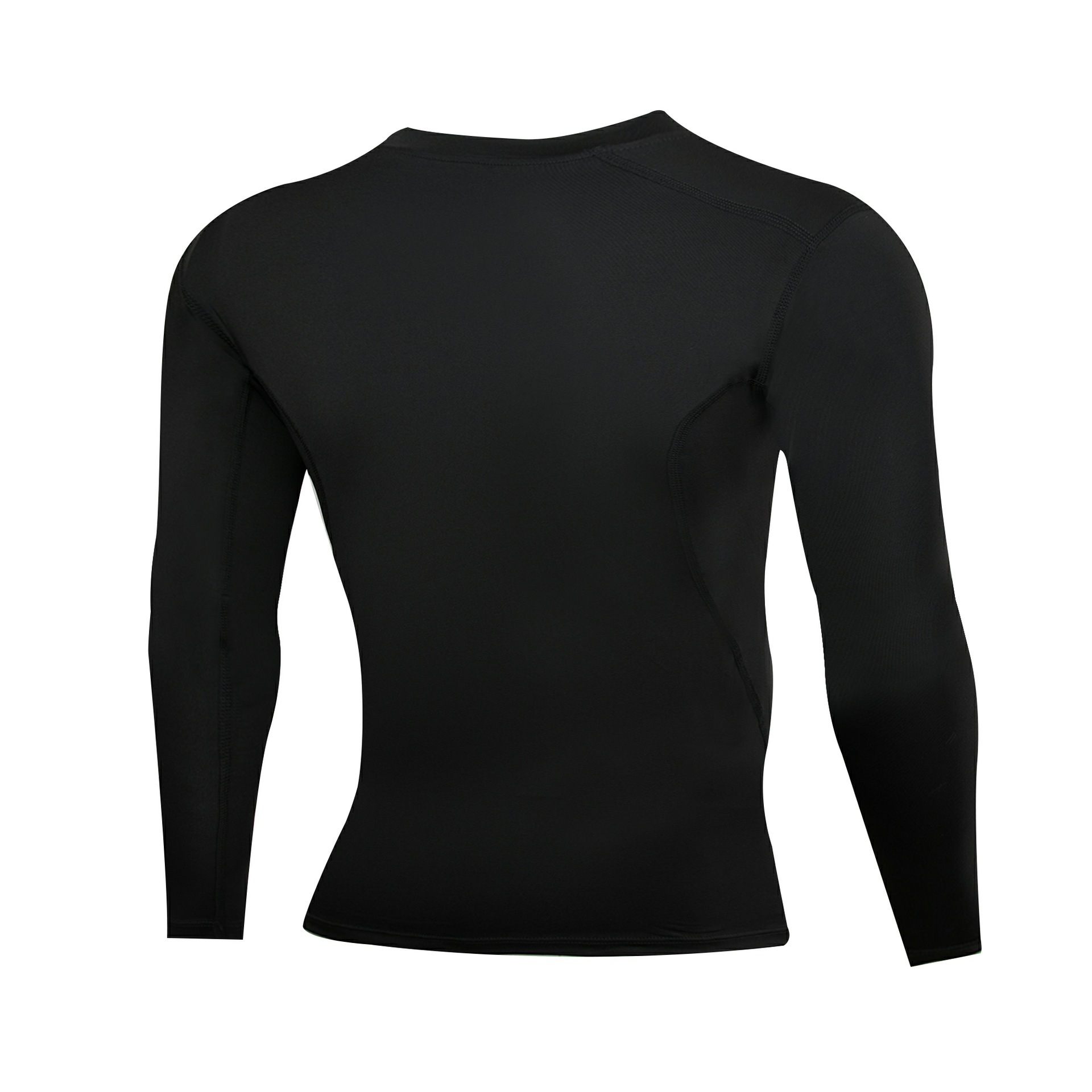 Maglia a compressione termica foderata in pile da uomo per palestra, corsa, basket e allenamento all'aperto, strato di base per allenamento a maniche lunghe per inverno e autunno_voghion.com