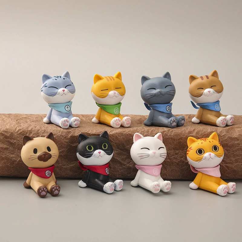 Корректор осанки, минифигура в мультяшном стиле, милая кукла, игрушка, кот, котёнок
