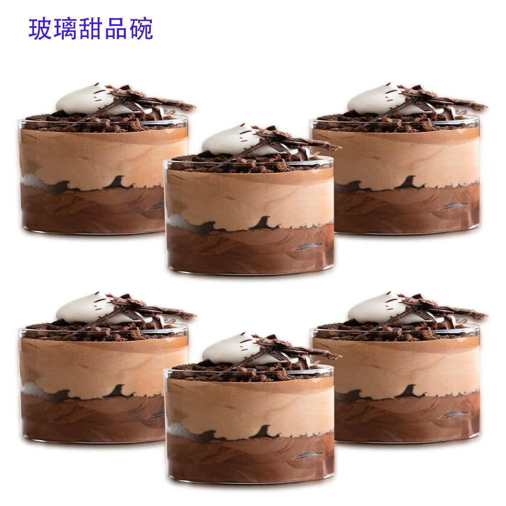 Кросс-бордерная высокая боросиликатная стеклянная миска для пудинга, летняя миска для мороженого, домашняя миска для послеобеденного чая, миска для йогурта и десертов в форме птичьего гнезда