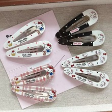 三丽鸥KT猫水滴BB夹趣味发夹刘海侧边百搭小清新少女心发饰摆摊