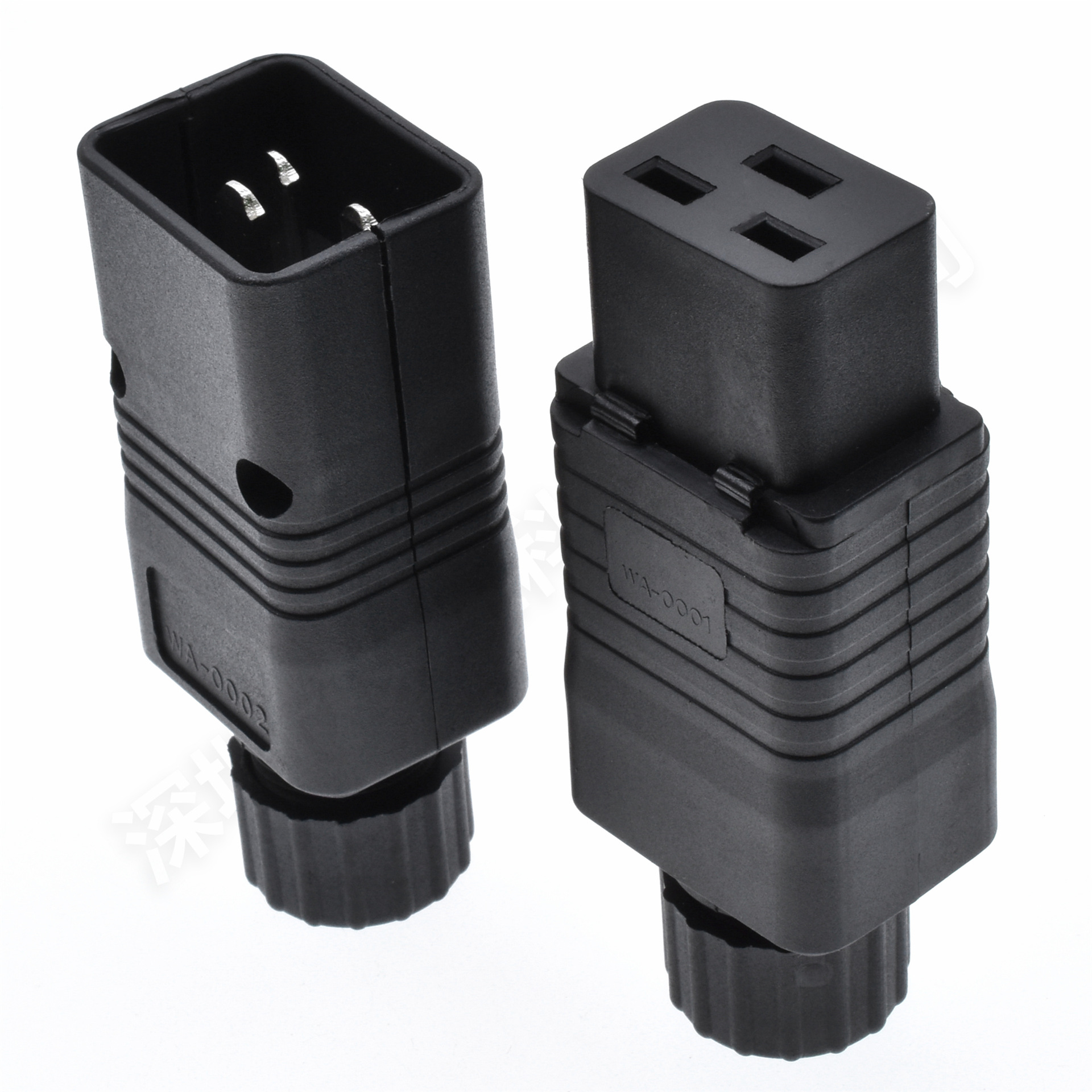 IEC320-C19/C20公母电源头 服务器PDU/UPS可接拆线大功率接线插头