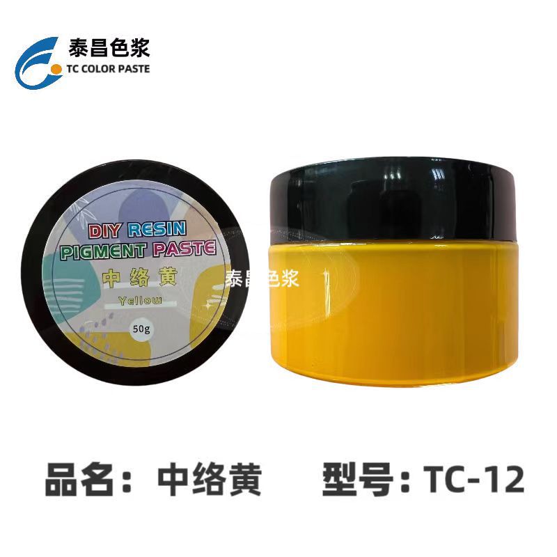 TC-12 글루 컬러 페이스트 미디엄 옐로우, 오픈 병 50g