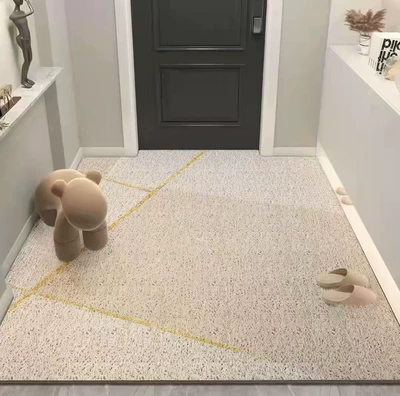 Avtomobil döşəmə paspasları — Household Mat, Hallway Mat - simple-geometry-7-60x90cm-silk-circle