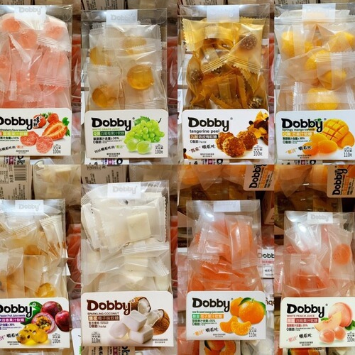 Dobby Coconut Mango Passion Fruit Flavored Jelly Candy, Wedding Favor Gift, Casual Snack
