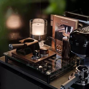 Modern Coffee Theme Combination Ornaments Light Luxury Model Room Living Room Sideboard Decorative Lamp Atmosphere Glass Tray