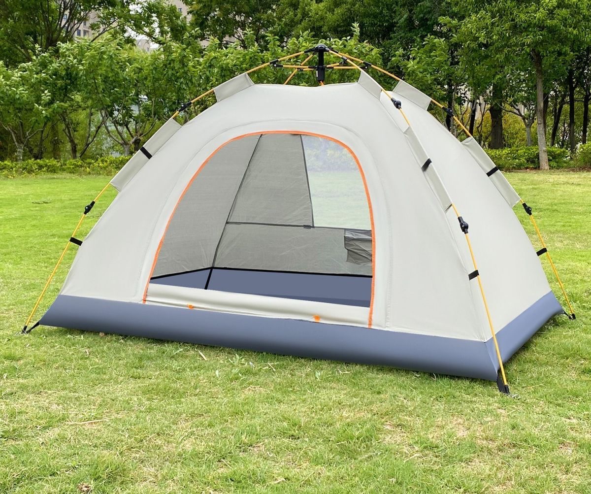 Fully Automatic Camping Tent for 3-4 People, Outdoor Thickened Windproof, Sunproof, Mosquito-Proof Tent, Ultra-Lightweight Model