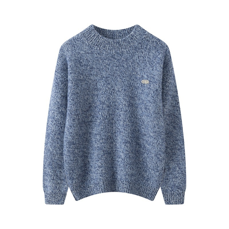 꽃무늬 원사 블루