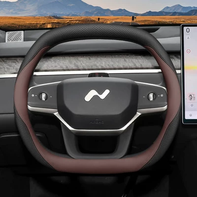 Steering wheel cover Wheel Cover, 2025 Model Nio - ledao-exclusive-black-dark-brown-ultra-thin-edition-default