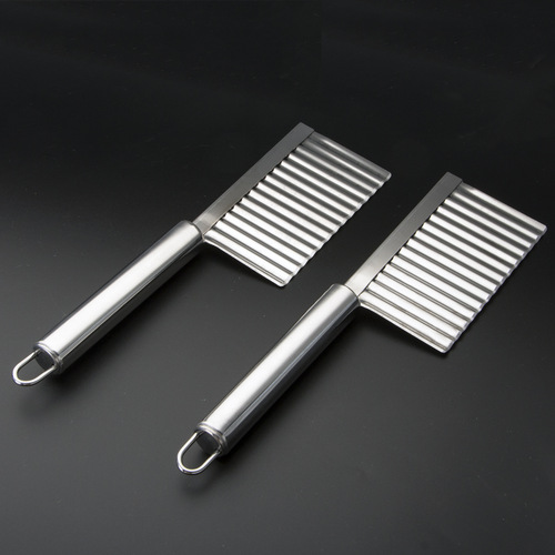 Stainless steel potato knife, wolf tooth potato knife, kitchen cutting tool, french fry potato slice dicer, small tool