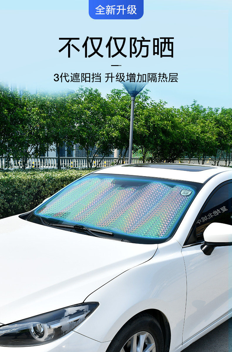 Leiben car sun visor sun protection heat insulation sun visor front windshield cover shading window manual folding sun visor