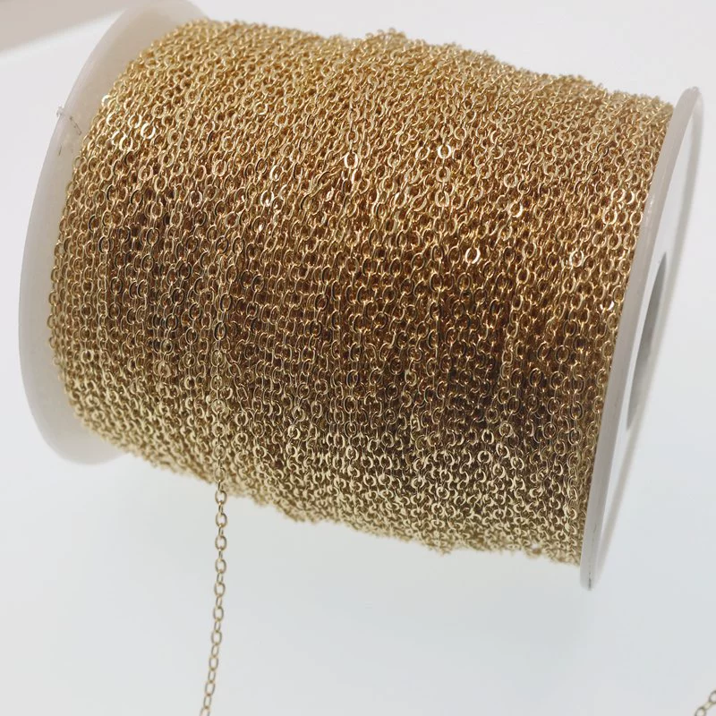Цепь, аксессуары, 14 карат, 0, 1,0/1,2/1,5/2,0 мм