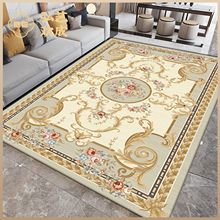跨境代发北欧民族风格地毯地垫美式乡村水晶绒地毯客厅全铺北欧风