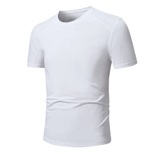 男士t恤防晒马拉松运动速干短袖工作服文化衫团体服制定 印logo