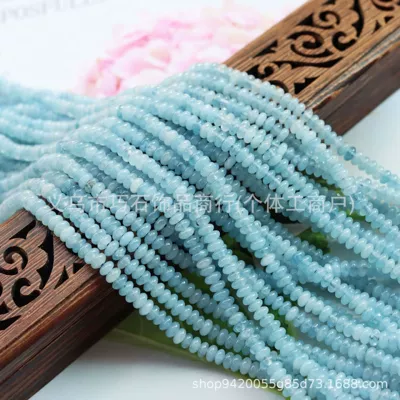 Spacer Beads Loose Beads DIY – Zərgərlik ara hissələri - optimize-aquamarine-24mm