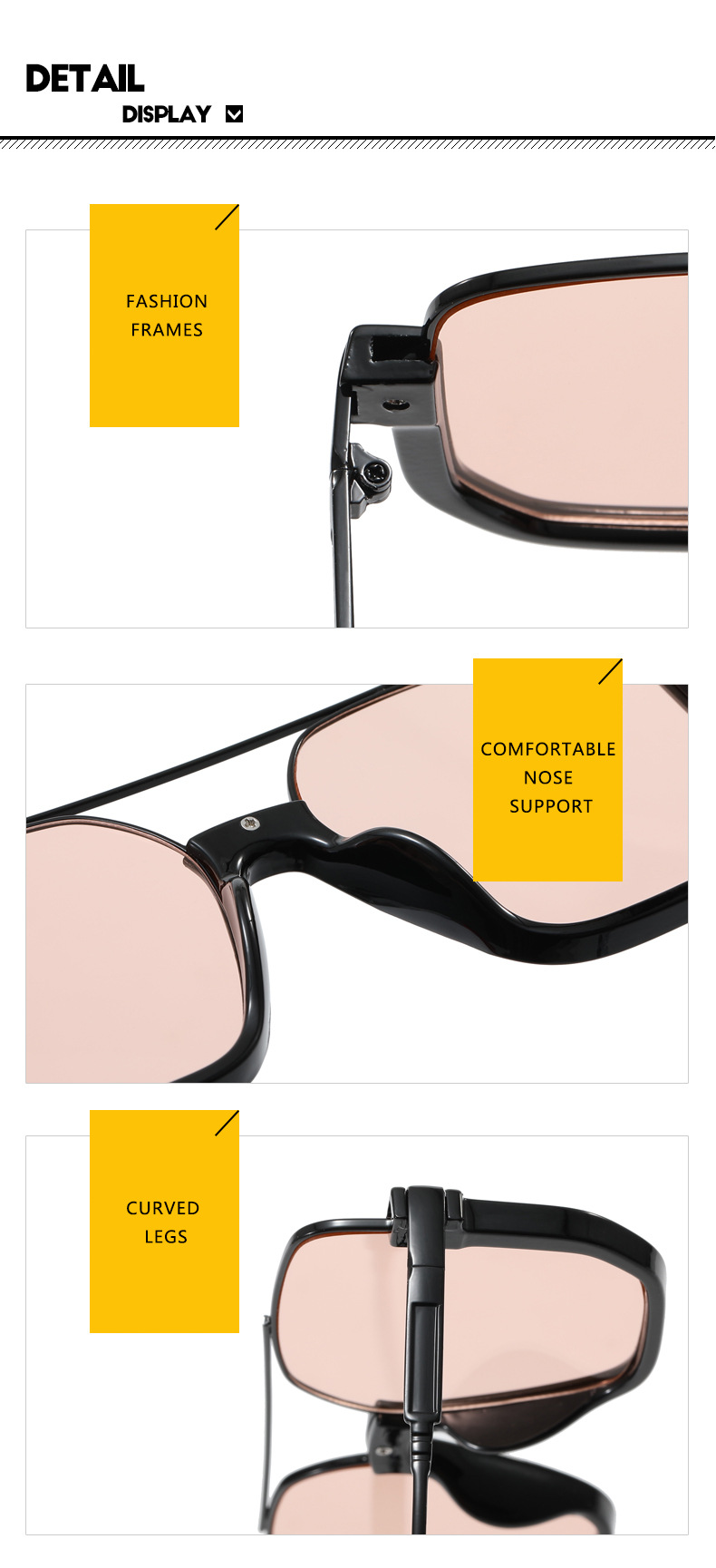 Design sunglasses female square big face thin light color piece plain face artifact advanced sense of men's sunglasses_voghion.com