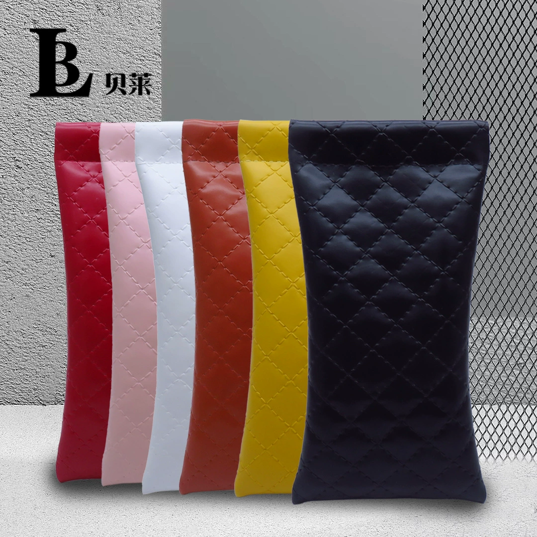 Оптовая продажа портативных кожаных чехлов-клипс для очков, сумок для солнцезащитных очков из ПУ с автоматическим закрытием для хранения очков и солнцезащитных очков