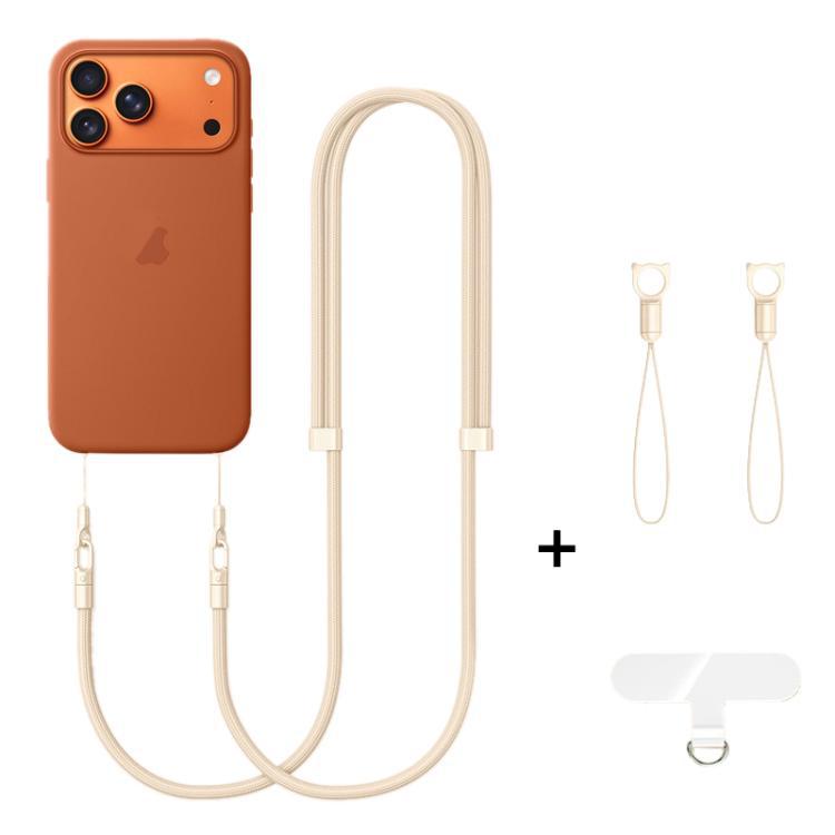 XDcase cuerda de poliéster de 7 mm Doble hebilla ajustable cables de teléfono móvil para cualquier caso de teléfono móvil