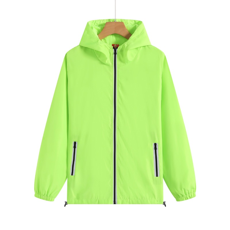 户外防风反光拉链口袋连帽风衣外套广告衫活动服工作服定制logo|undefined