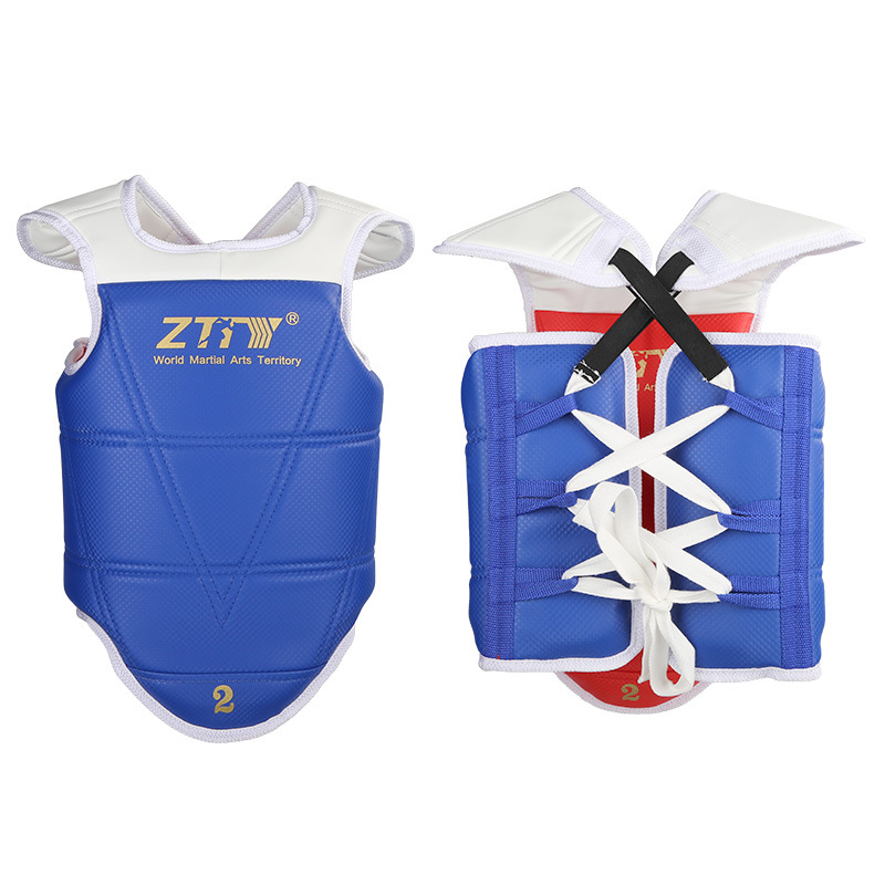 ZTTY se especializa en la producción de taekwondo de seguridad de 5 piezas, protectores de brazos y piernas, protectores de cabeza, protectores de pecho, juegos de protectores