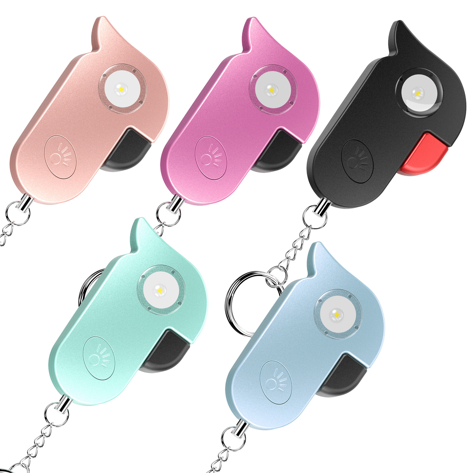 Alarma Personal en Forma de Pájaro con Llavero 130 dB Con Luz LED para Autodefensa image 6