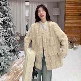 面料已下天内出货！原创小香风绒羽绒服2025