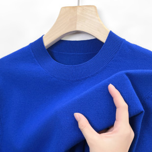 2025 Spring and Autumn New Men's Youth Sweater Half Turtleneck Short Sleeve Sweater One Piece Dropshipping